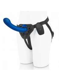 Синяя насадка Remote Control P-Spot G-Spot с черными трусиками - 20 см. - Pegasus - купить с доставкой в Красногорске