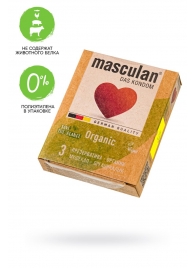 Экологически чистые презервативы Masculan Organic - 3 шт. - Masculan - купить с доставкой в Красногорске