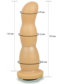 Телесная рельефная насадка Harness - 15,9 см. - LOVETOY (А-Полимер) - купить с доставкой в Красногорске