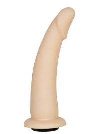 Телесная гладкая насадка-фаллоимитатор Harness - 17 см. - LOVETOY (А-Полимер) - купить с доставкой в Красногорске