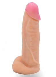 Телесная насадка на Harness с коннектором в ламинате - 20 см. - LOVETOY (А-Полимер) - купить с доставкой в Красногорске