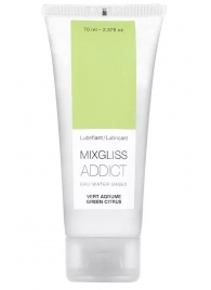 Смазка на водной основе Mixgliss Addict с ароматом цитруса - 70 мл. - Mixgliss - купить с доставкой в Красногорске