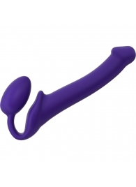 Фиолетовый безремневой страпон Silicone Bendable Strap-On - size M - Strap-on-me - купить с доставкой в Красногорске