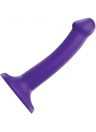 Фиолетовый фаллоимитатор-насадка Strap-On-Me Dildo Dual Density size S - 17 см. - Strap-on-me - купить с доставкой в Красногорске