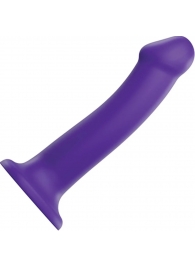 Фиолетовый фаллоимитатор-насадка Strap-On-Me Dildo Dual Density size L - 19 см. - Strap-on-me - купить с доставкой в Красногорске