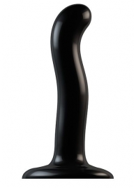 Черный фаллоимитатор-насадка Strap-On-Me P G spot Dildo size S - 16,4 см. - Strap-on-me - купить с доставкой в Красногорске