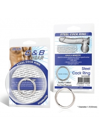 Стальное эрекционное кольцо STEEL COCK RING - 3.5 см. - BlueLine - в Красногорске купить с доставкой