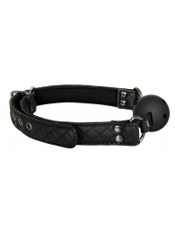 Черный кляп-шарик BALL GAG DIAMOND - Dream Toys - купить с доставкой в Красногорске