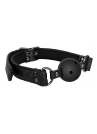 Черный кляп-шарик BALL GAG DIAMOND - Dream Toys - купить с доставкой в Красногорске