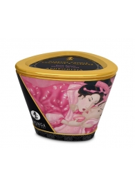 Массажная свеча Rose Petals с ароматом розы - 170 мл. - Shunga - купить с доставкой в Красногорске