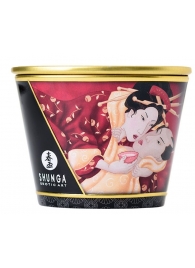 Массажная  свеча Sparkling Strawberry Wine с ароматом клубничного вина - 170 мл. - Shunga - купить с доставкой в Красногорске