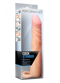 Телесная насадка на пенис Cock Xtender - 17,7 см. - Blush Novelties - в Красногорске купить с доставкой