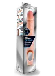 Телесная насадка на пенис 10 Inch Cock Sheath Extender - 25 см. - Blush Novelties - в Красногорске купить с доставкой
