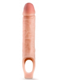 Телесная насадка на пенис 10 Inch Cock Sheath Extender - 25 см. - Blush Novelties - в Красногорске купить с доставкой