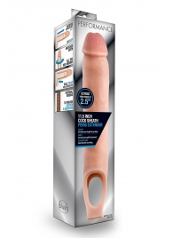 Телесная насадка на пенис 11.5 Inch Cock Sheath Penis Extender - 29,2 см. - Blush Novelties - в Красногорске купить с доставкой