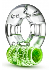Зеленое эрекционное виброкольцо Arouser Vibrating C-Ring - Blush Novelties - в Красногорске купить с доставкой