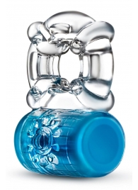 Синее эрекционное виброкольцо Pleaser Rechargeable C-Ring - Blush Novelties - в Красногорске купить с доставкой