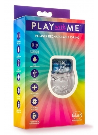 Фиолетовое эрекционное виброкольцо Pleaser Rechargeable C-Ring - Blush Novelties - в Красногорске купить с доставкой