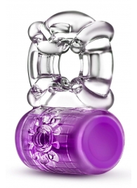 Фиолетовое эрекционное виброкольцо Pleaser Rechargeable C-Ring - Blush Novelties - в Красногорске купить с доставкой