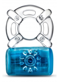 Синее эрекционное виброкольцо One Night Stand Vibrating C-Ring - Blush Novelties - в Красногорске купить с доставкой