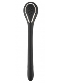 Черный гибкий уретральный стимулятор с вибрацией Vibrating Bendable Dilator - 13,5 см. - Orion - купить с доставкой в Красногорске