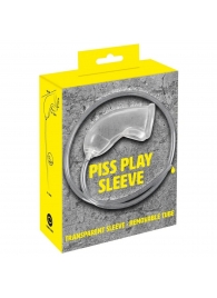 Прозрачная насадка на пенис Piss Play Sleeve для игр с мочеиспусканием - Orion - купить с доставкой в Красногорске