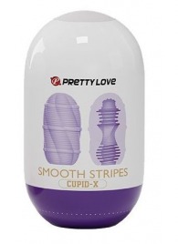 Сиреневый мастурбатор-яйцо Smooth Stripes - Baile - в Красногорске купить с доставкой
