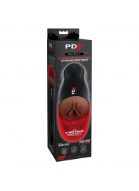 Коричневый мастурбатор-вагина с вибрацией Fuck-O-Matic 2 - Pipedream - в Красногорске купить с доставкой