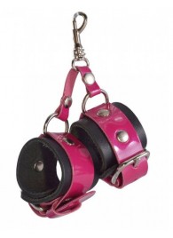 Розово-черный брелок  Наручники - Sitabella - купить с доставкой в Красногорске