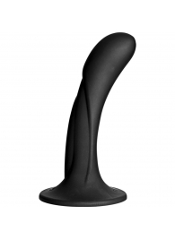 Черная изогнутая насадка Vac-U-Lock G-Spot - 16,5 см. - Doc Johnson - купить с доставкой в Красногорске