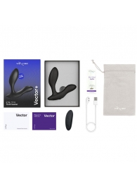 Черный анальный вибратор We-Vibe Vector+ - We-vibe - в Красногорске купить с доставкой