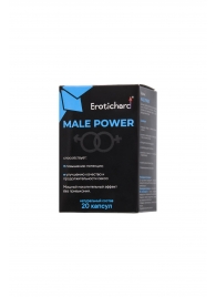 Капсулы для мужчин Erotichard male power - 20 капсул (0,370 гр.) - Erotic Hard - купить с доставкой в Красногорске