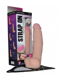 Реалистичный фаллос на поясе Harness - 20,5 см. - LOVETOY (А-Полимер) - купить с доставкой в Красногорске