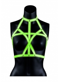 Портупея Bra Harness с неоновым эффектом - размер L-XL - Shots Media BV - купить с доставкой в Красногорске
