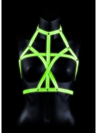 Портупея Bra Harness с неоновым эффектом - размер L-XL - Shots Media BV - купить с доставкой в Красногорске