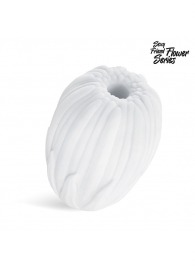 Белый нереалистичный мастурбатор в форме бутона цветка Daisy - 1137 - в Красногорске купить с доставкой
