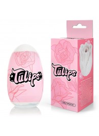 Белый нереалистичный мастурбатор в форме бутона цветка Tulips - 1137 - в Красногорске купить с доставкой