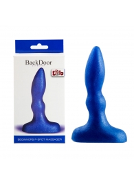 Синий анальный стимулятор Beginners p-spot massager - 11 см. - Lola Games - в Красногорске купить с доставкой