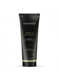 Массажный легкий крем WICKED Sage plus Sea Salt - 120 мл. - Wicked - купить с доставкой в Красногорске