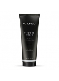 Массажный легкий крем WICKED Stripped plus Bare - 120 мл. - Wicked - купить с доставкой в Красногорске