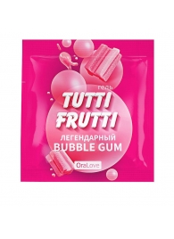Пробник гель-смазки Tutti-frutti со вкусом бабл-гам - 4 гр. - Биоритм - купить с доставкой в Красногорске