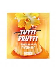 Пробник гель-смазки Tutti-frutti со вкусом ванильного пудинга - 4 гр. - Биоритм - купить с доставкой в Красногорске