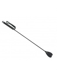 Чёрный стек с шлепком-сердечком - 70 см. - Sitabella - купить с доставкой в Красногорске