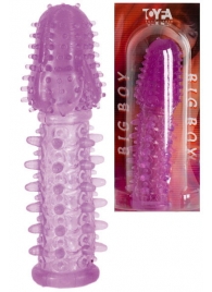 Фиолетовая насадка, удлиняющая половой член - 13,5 см. - Toyfa Basic - в Красногорске купить с доставкой