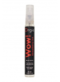 Оральный спрей ORGIE Wow! Strawberry Ice Blowjob Spray с охлаждающим и возбуждающим эффектом - 10 мл. - ORGIE - купить с доставкой в Красногорске