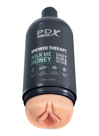 Телесный мастурбатор-вагина Shower Therapy Milk Me Honey - Pipedream - в Красногорске купить с доставкой