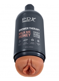 Мастурбатор-вагина цвета карамели Shower Therapy Milk Me Honey - Pipedream - в Красногорске купить с доставкой