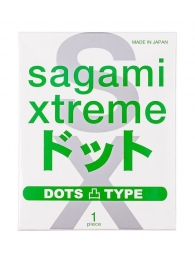 Презерватив Sagami Xtreme Type-E с точками - 1 шт. - Sagami - купить с доставкой в Красногорске