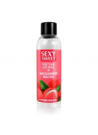 Массажное масло Sexy Sweet Nectar Lychee с феромонами и ароматом личи - 75 мл. - Биоритм - купить с доставкой в Красногорске
