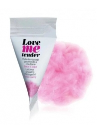 Съедобное согревающее массажное масло Love Me Tender Cotton Candy с ароматом сладкой ваты - 10 мл. - Love to Love - купить с доставкой в Красногорске